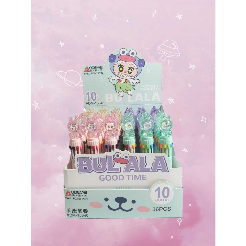 

( 6 Pcs ) PULPEN MEKANIK 10 WARNA TINTA KARAKTER BULALA 3D PULPEN 10 WARNA MOTIF BONEKA BULALA