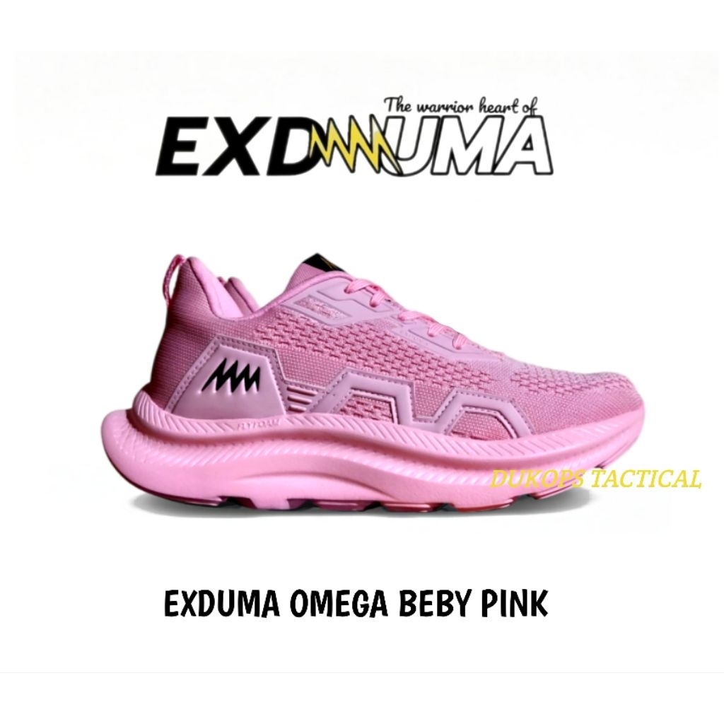 SEPATU EXDUMA OMEGA BEBY PINK 2025/SEPATU RUNNING WANITA