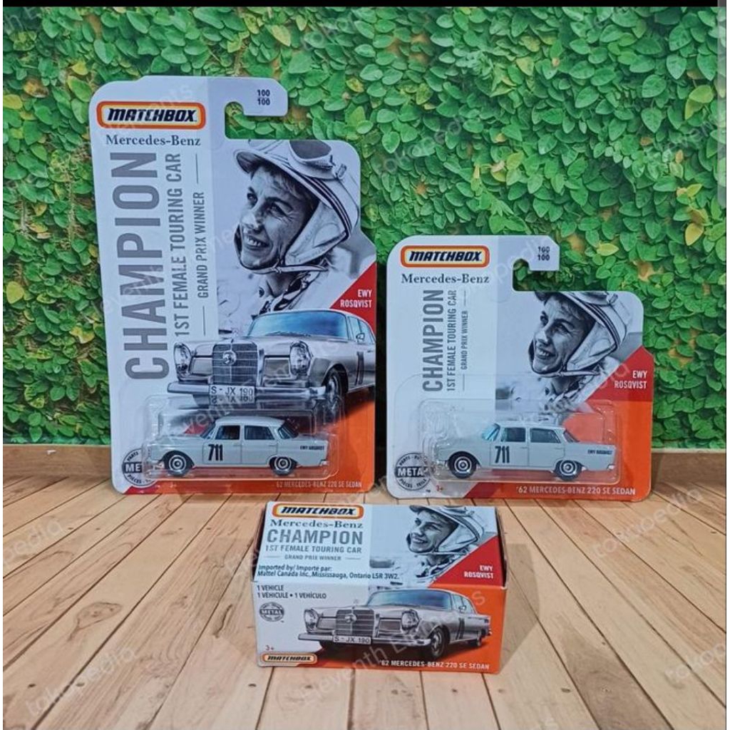 matchbox '62 mercedes benz 220 se sedan ewy rosqvist SET