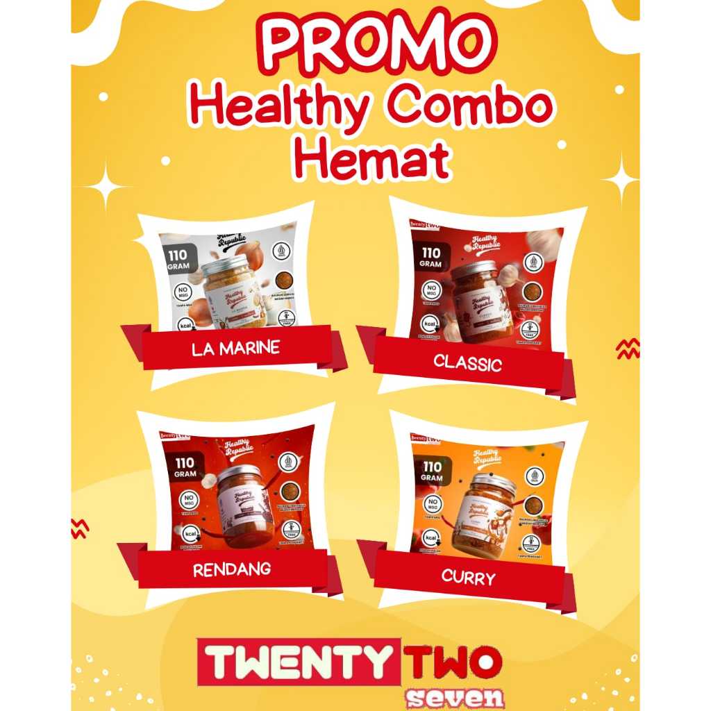 

Promo Healthy Combo Hemat La Marine,Classic,Rendang,Curry 120gr