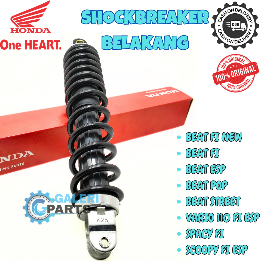 ORIGINAL SHOCKBREAKER BELAKANG MOTOR HONDA BEAT FI NEW BEAT STREET BEAT POP SCOOPY FI SPACY FI VARIO
