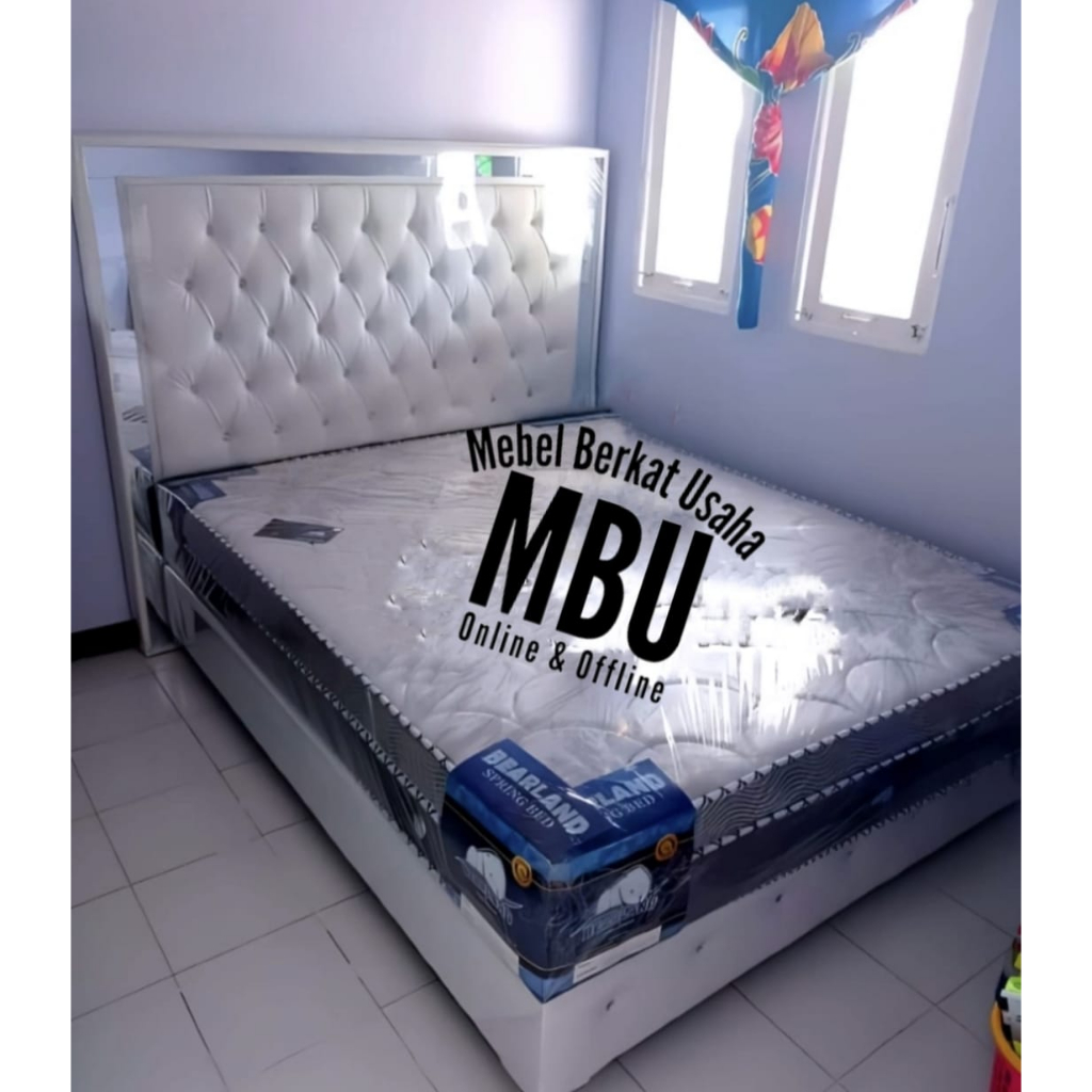 Springbed Bearland 1set Dipan Cermin