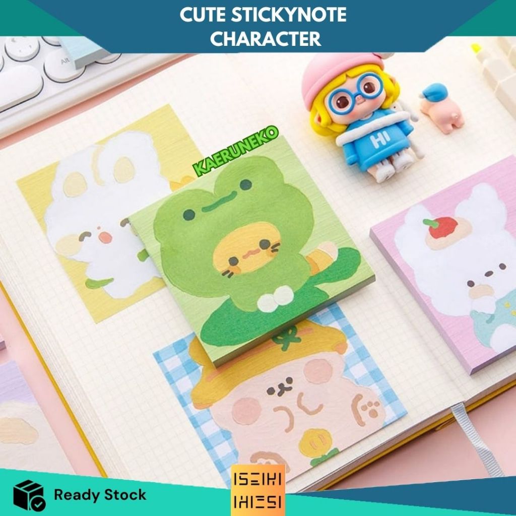 

Sticky Notes Animal Cartoon Kawaii Memo Pad Cute 80 Lembar Catatan Tempel Kantor Sekolah