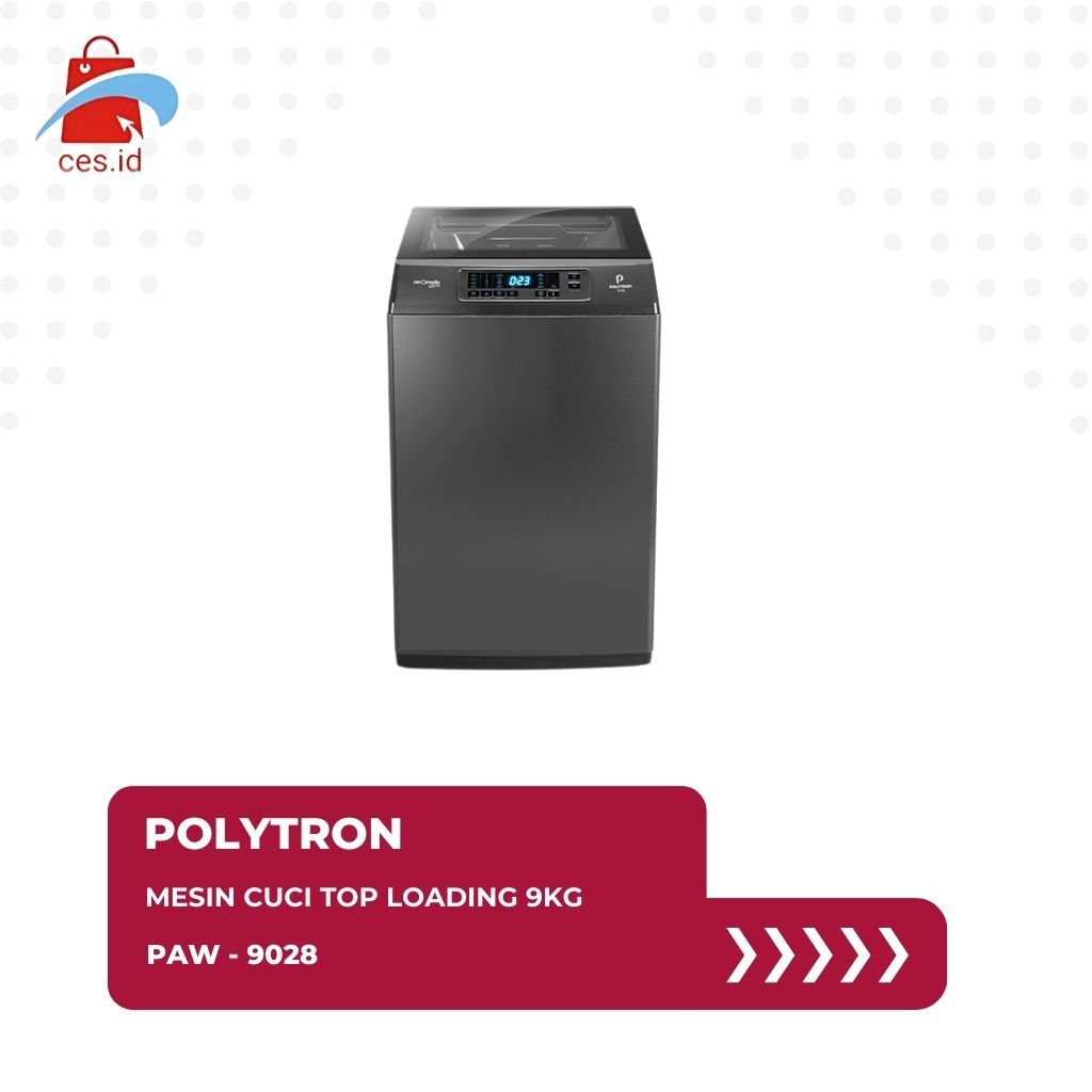 POLYTRON MESIN CUCI 1 TABUNG ZEROMATIC LAGUNA 9KG PAW - 9028