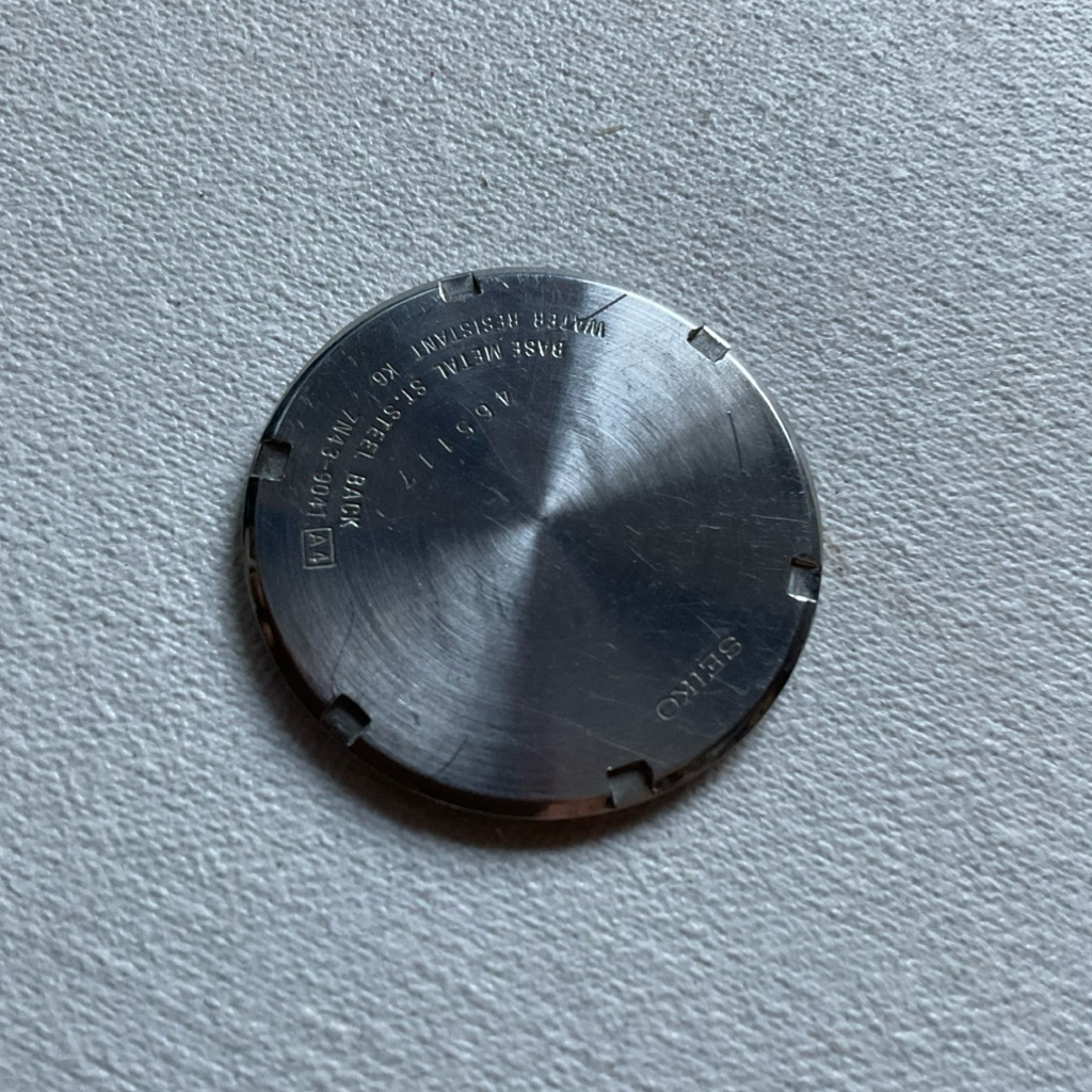 Seiko Tutup Belakang Jam Tangan 7N43-9041 Model A4 Metal Stainless Steel Original Back Cover Diamete