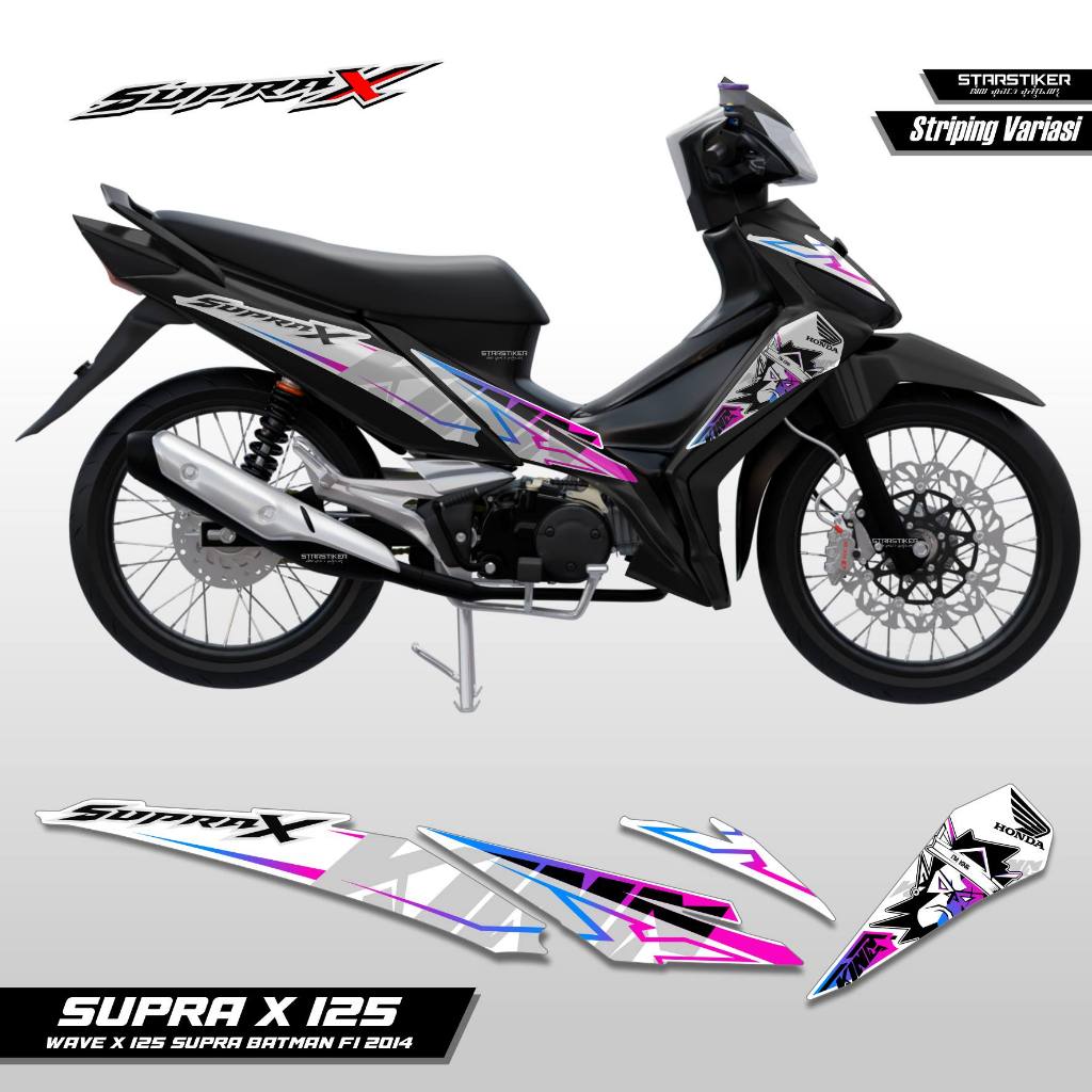 STRIPING SUPRA X 125 FI NEW SP6 STIKER STICKER HONDA SUPRA X 125 BATMAN KYZ KPH125R 125D 2014 2022