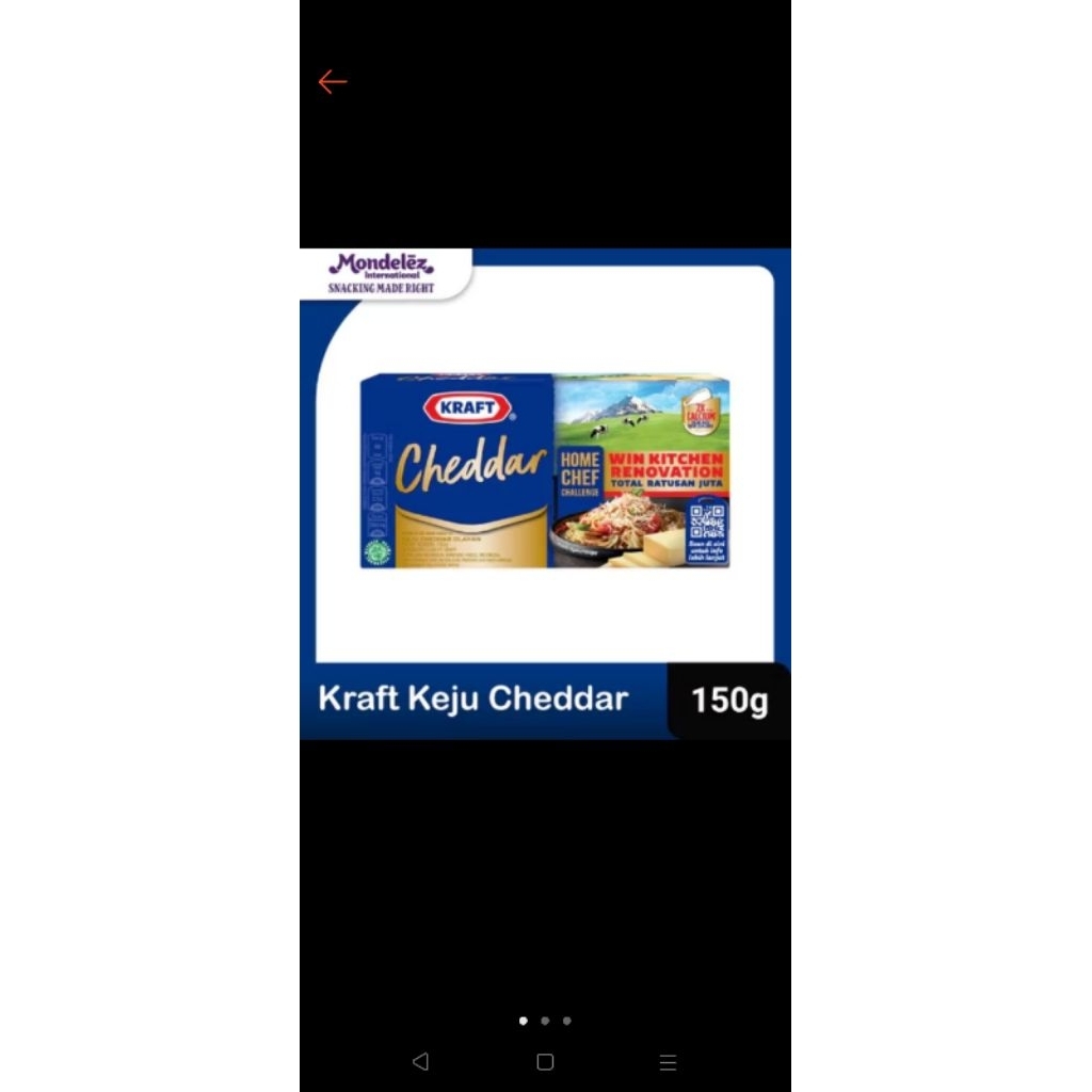 

keju Kraft cheddar 150gr