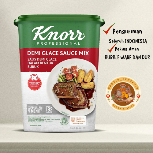 

Knorr demi glace sauce mix 1kg / saus demi glace dalam bentuk bubuk