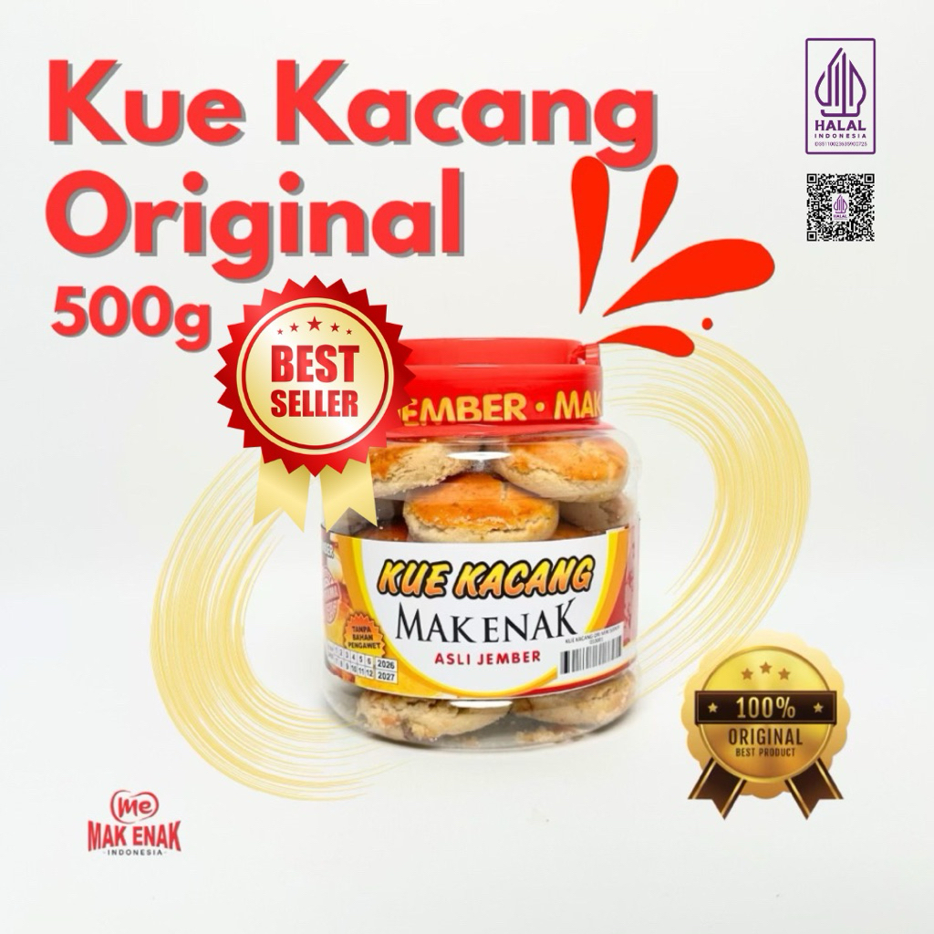 

KUE KACANG ORIGINAL 500 GRAM | MAK ENAK INDONESIA