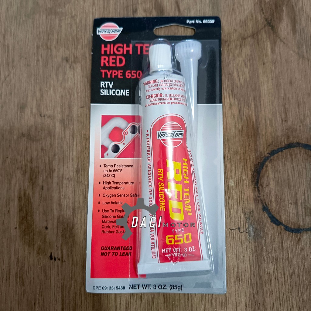 LEM GASKET / RED SILICON VERSACHEM HIGH TEMPERATURE 85GR