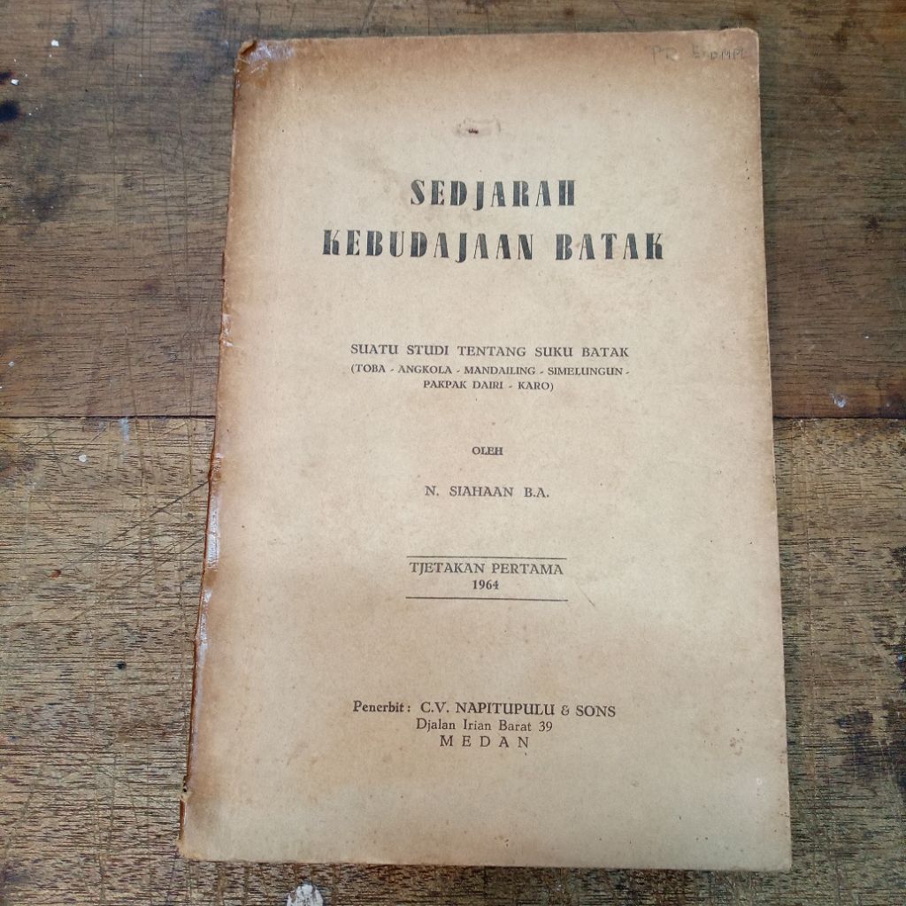 Sedjarah Kebudajaan Batak