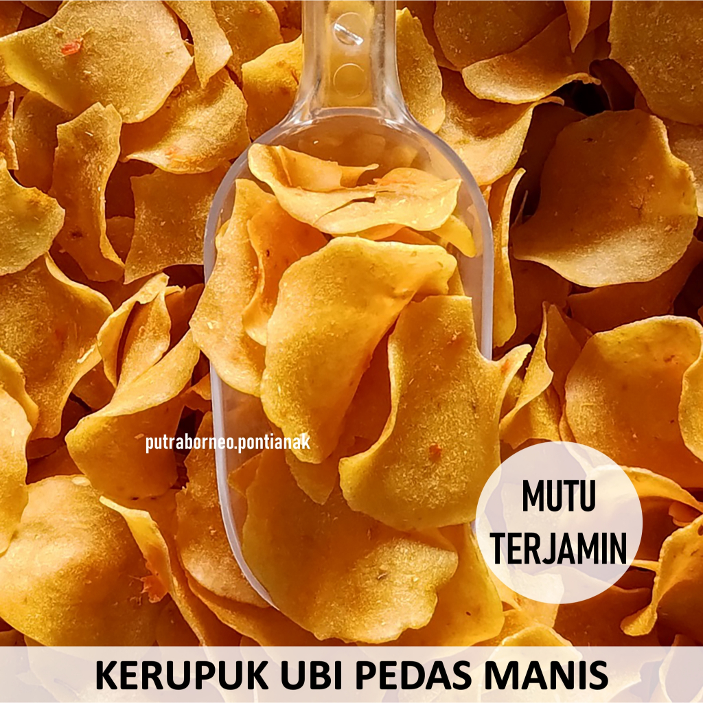 

Kerupuk Ubi Pedas Manis / Krupuk Eksa / Slondok Opak Singkong