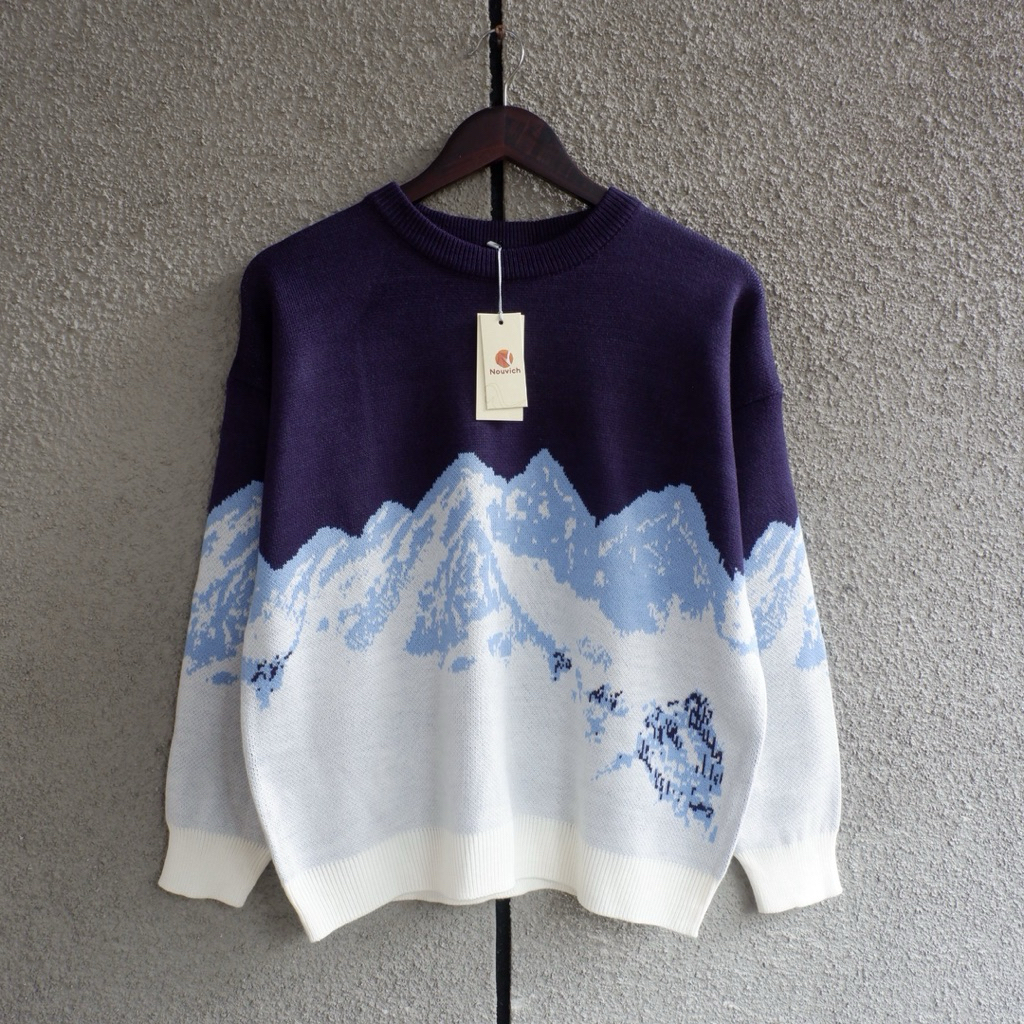 Sweater Rajut Yama Knite Outer Atasan Pria Wanta Premium Unisex