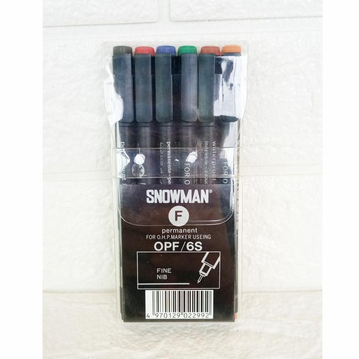 

Snowman OHP Marker Permanent OPF/6S FINE NIB