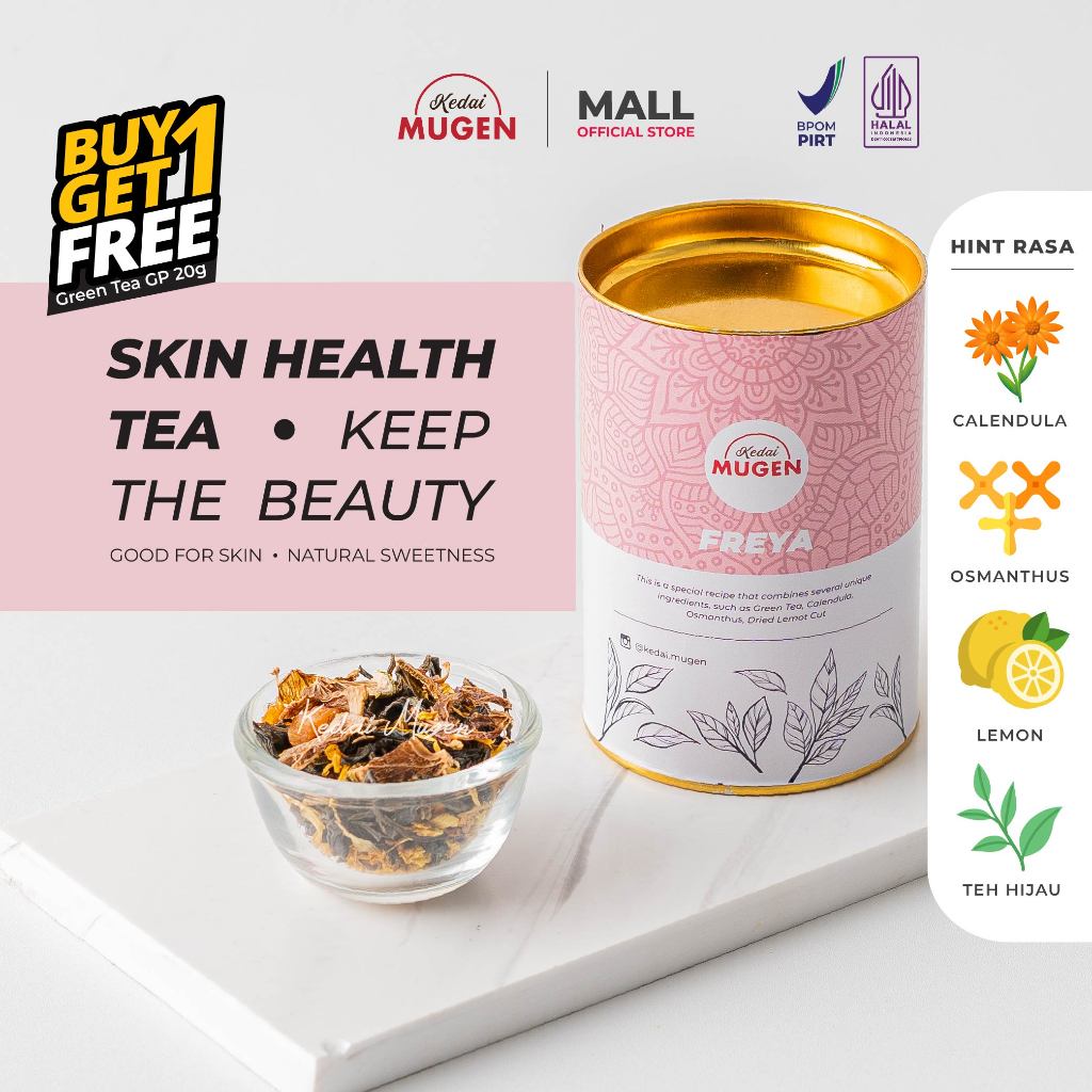 

Teh Antioksidan Kulit Sehat/ Tea Blend - Freya Kedai Mugen 30g