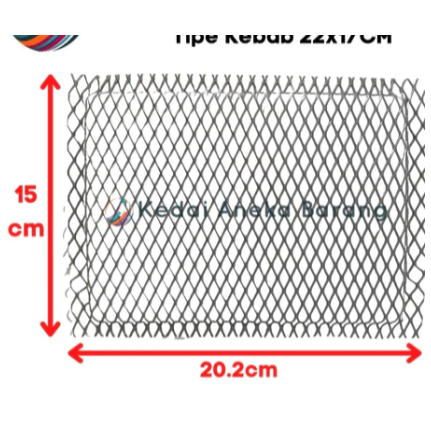 Jaring Kawat Gasolek - Jaring Ram Kawat Sekat Besi Sarang Sarangan Tawon Kompor Infrared Burner Keba