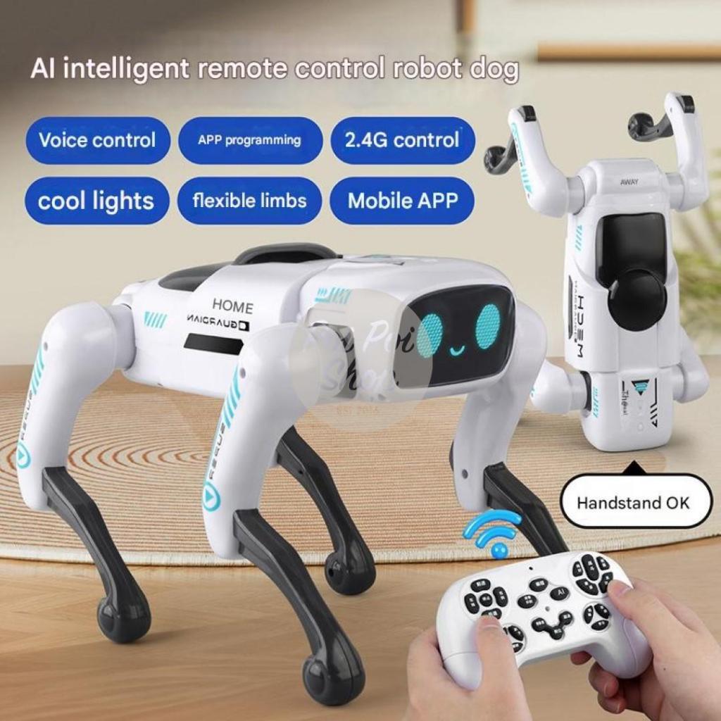 Mainan Robot Anjing Dog RC Joget Unitree Mechdog  Turret Mainan Edukasi Anak Turret Robodog Canggih 