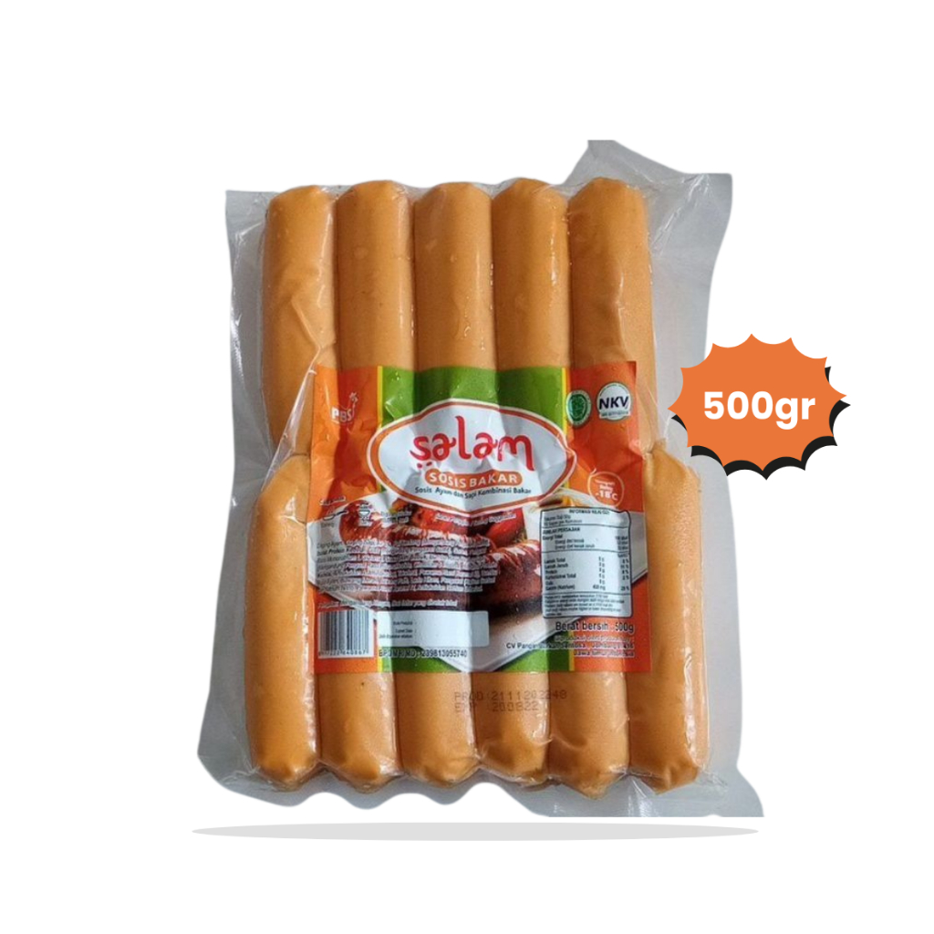 

SALAM SOSIS MINI ISI 13 BEKU 500GR | SALAM CHICKEN SAUSAGE FROZEN FOOD 13 PCS