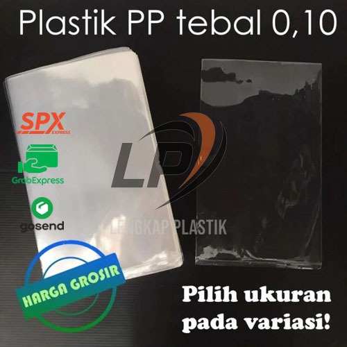 Plastik PP Bening Tebal 0,10 / Plastik PP Kaca / Plastik PP Keripik singkong Kentang Kacang