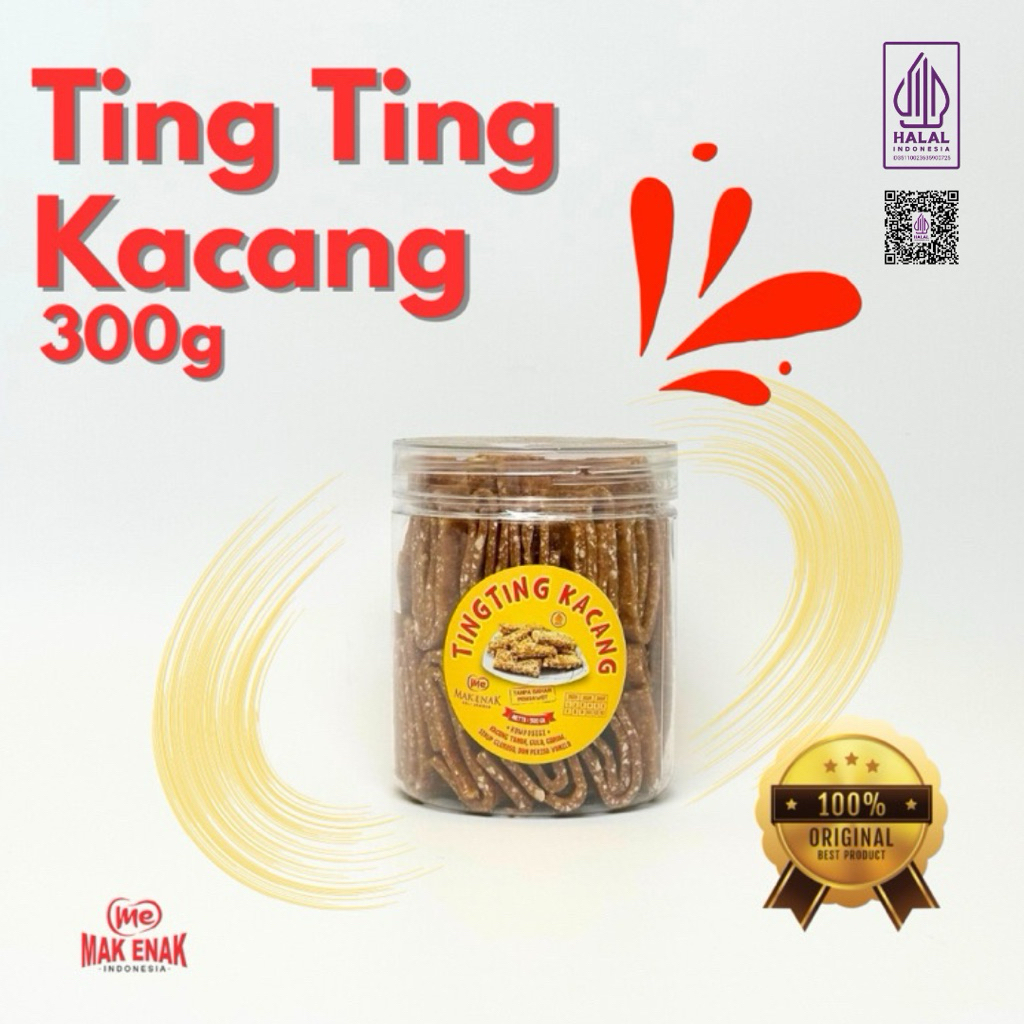 

TING TING KACANG 300 GRAM | MAK ENAK INDONESIA