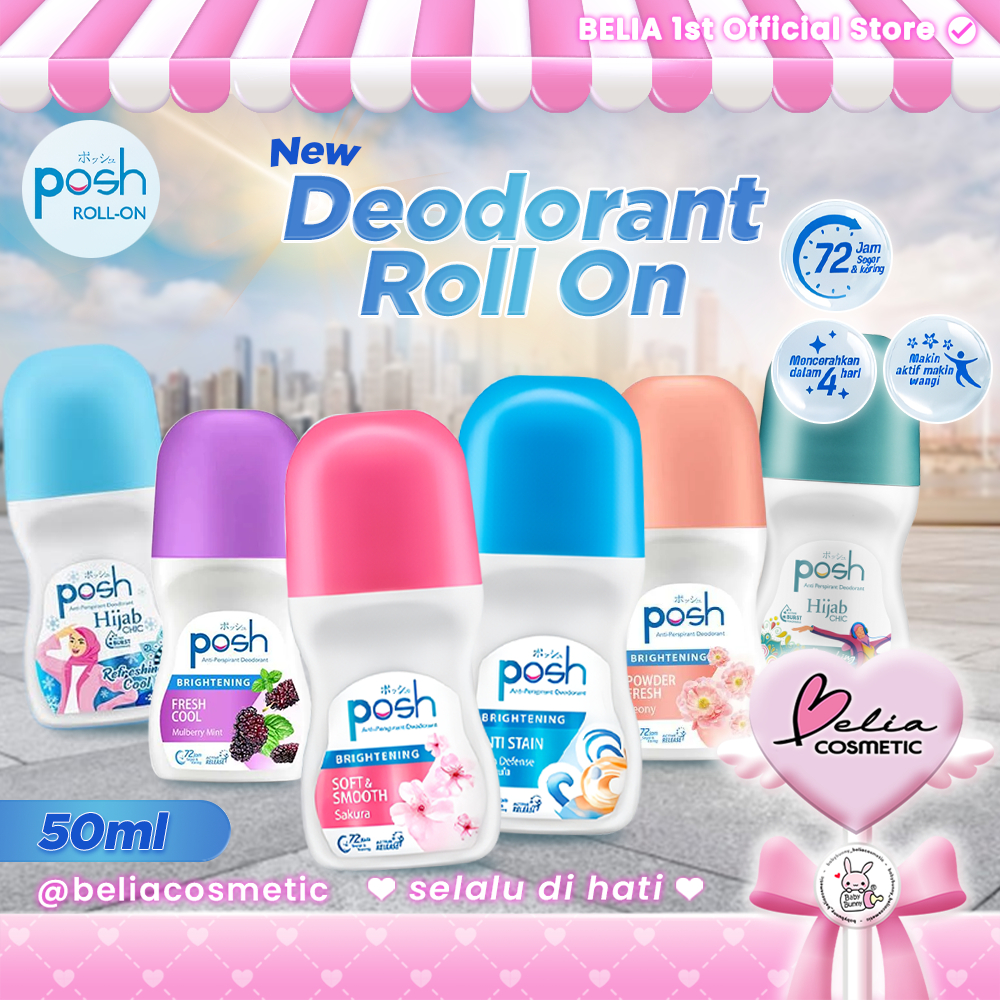 ❤ BELIA ❤ POSH Antiperspirant Deodorant 50ml | Deo Roll