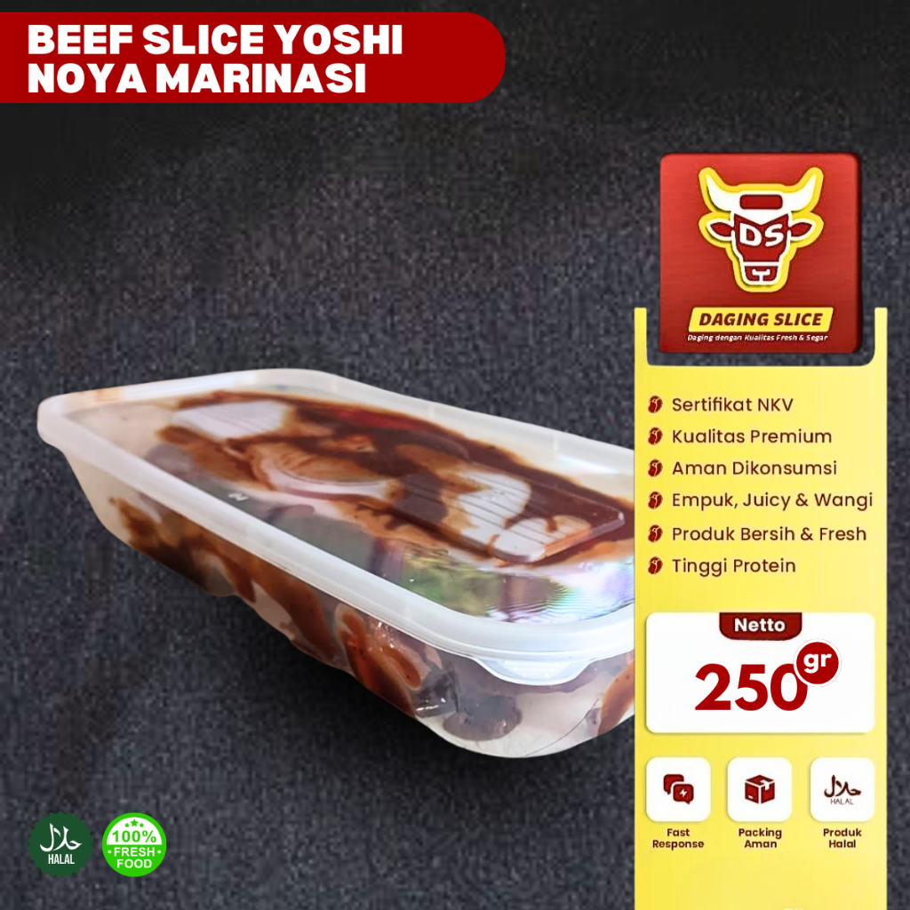 

Beef Slice Yoshinoya Marinasi 250gr Daging Sapi Brisket Import Kualitas Premium Bandung