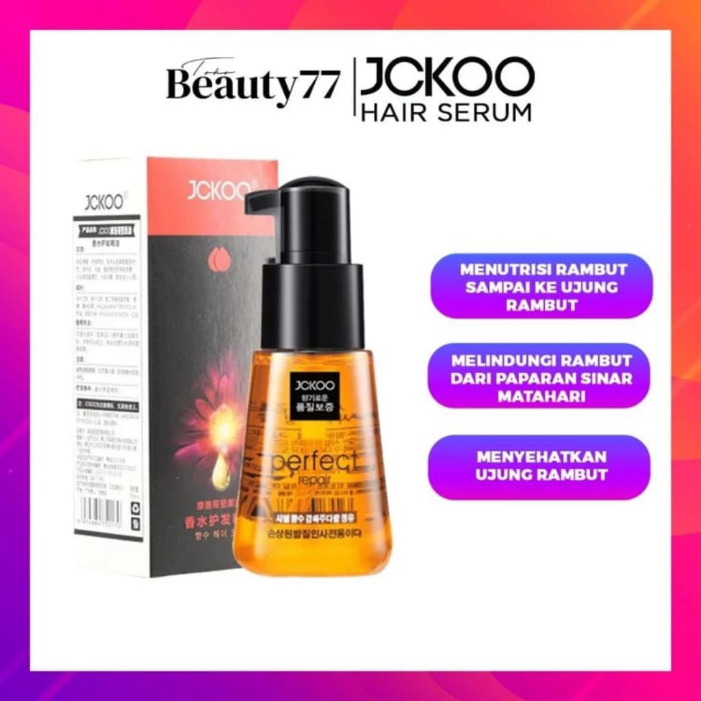 JCKOO PERFECT HAIR OIL REPAIR SERUM VITAMIN RAMBUT 70 ML