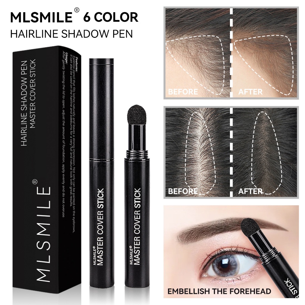MLSMILE Hairline Stick Hairline Shadow Stick Hair Root Fluffy Powder Waterproof Long-lasting Hairlin