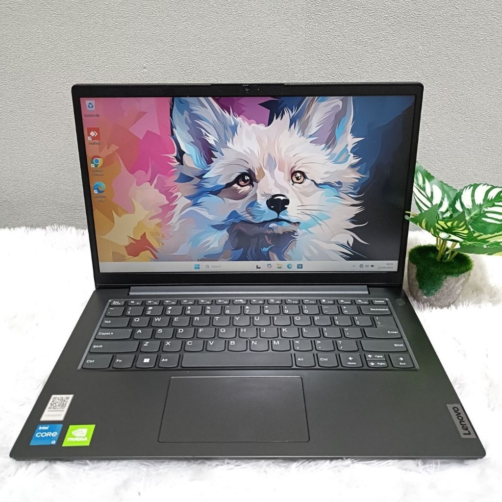 LAPTOP LENOVO V14 INTEL CORE I3 1115G4 NVIDIA MX350 2GB RAM 8GB SSD 256GB LAYAR 14.0 FHD BLACK