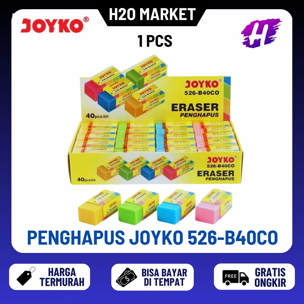 

❤️H2O❤️ Eraser / Penghapus Joyko 526-B40CO