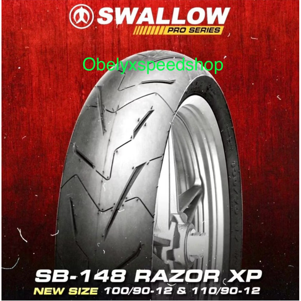 BAN RACING RING 12 SWALLOW RAZOR XP SB148 110/90-12 BAN BELAKANG NEW SCOOPY, GENIO, FREE GO
