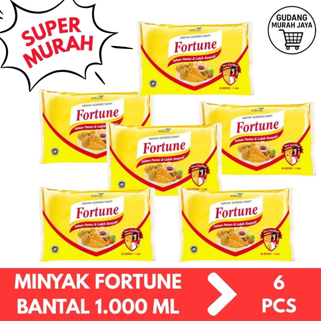 

Minyak Goreng Fortune Bantal 1 Liter | LANGSUNG KIRIM TANPA PO | PAKE HEMAT