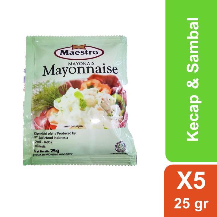

Maestro Mayonnaise Sachet 25 gram (minimal Beli 5)