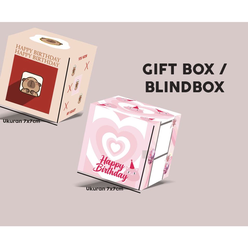 

Gift box / Blindbox Aesthetic / Birthday box - Laminasi