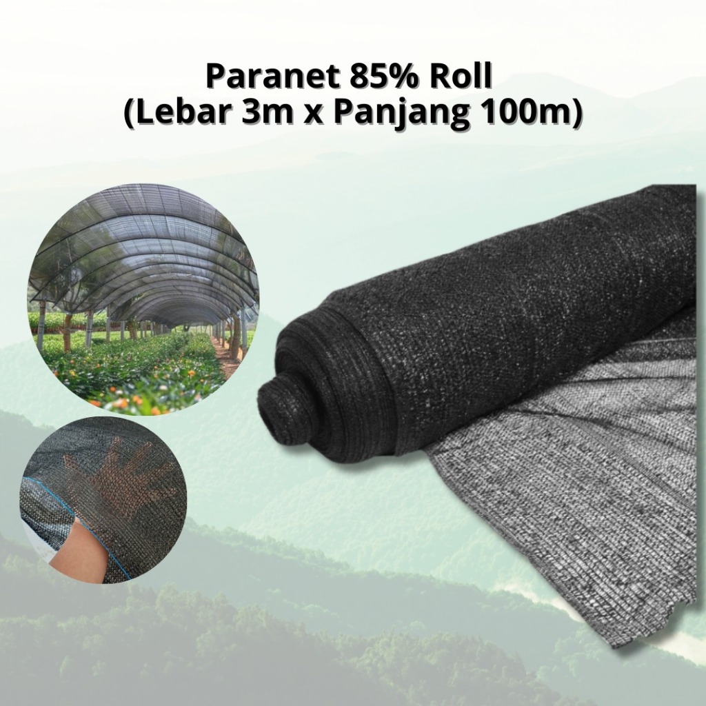 Paranet Lurus 85% Roll 3m x 100m-Paranet Motif Lurus 85% 1 Roll utuh panjang 100m-Paranet 85% Murah