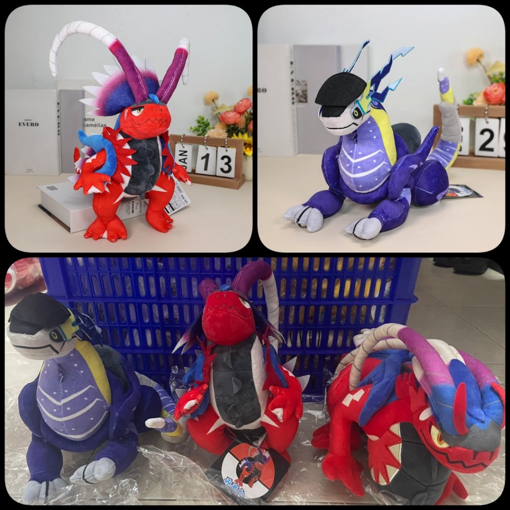 Boneka Koraidon Boneka Miraidon Boneka Scarlet and Violet Hadiah Anak