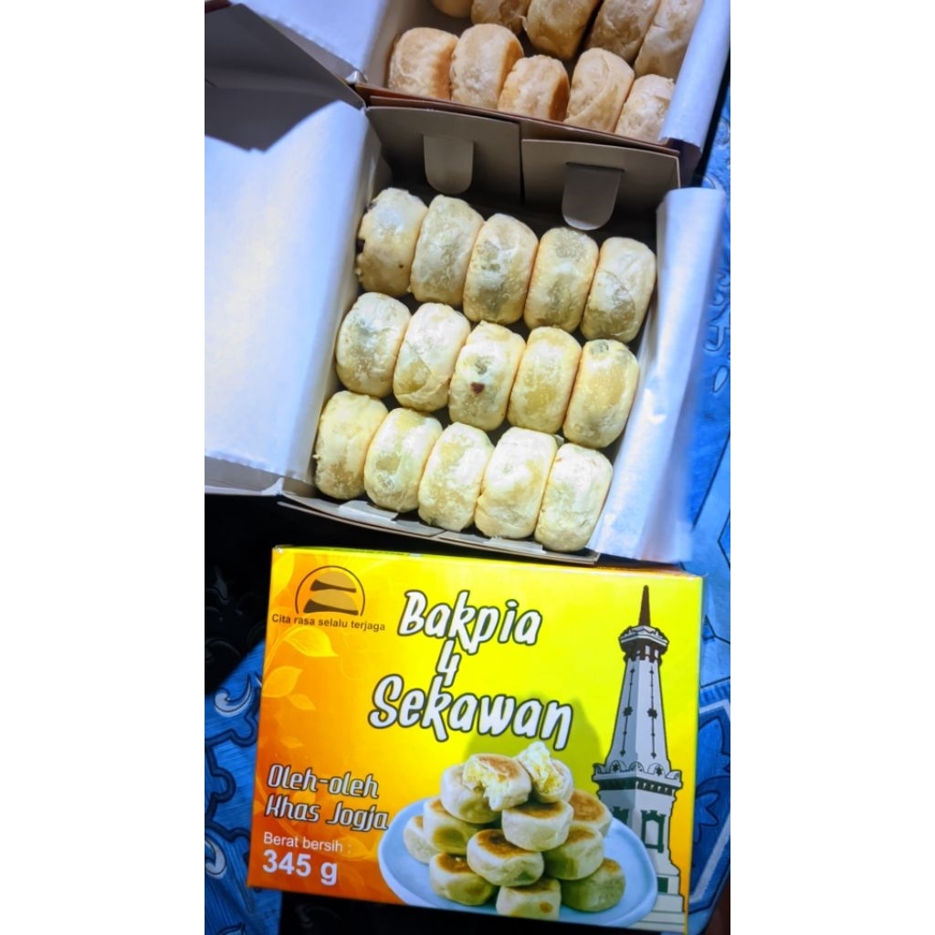 

Bakpia 4 Sekawan Isi 15 (Rasa Mix Coklat Kacang Hijau)