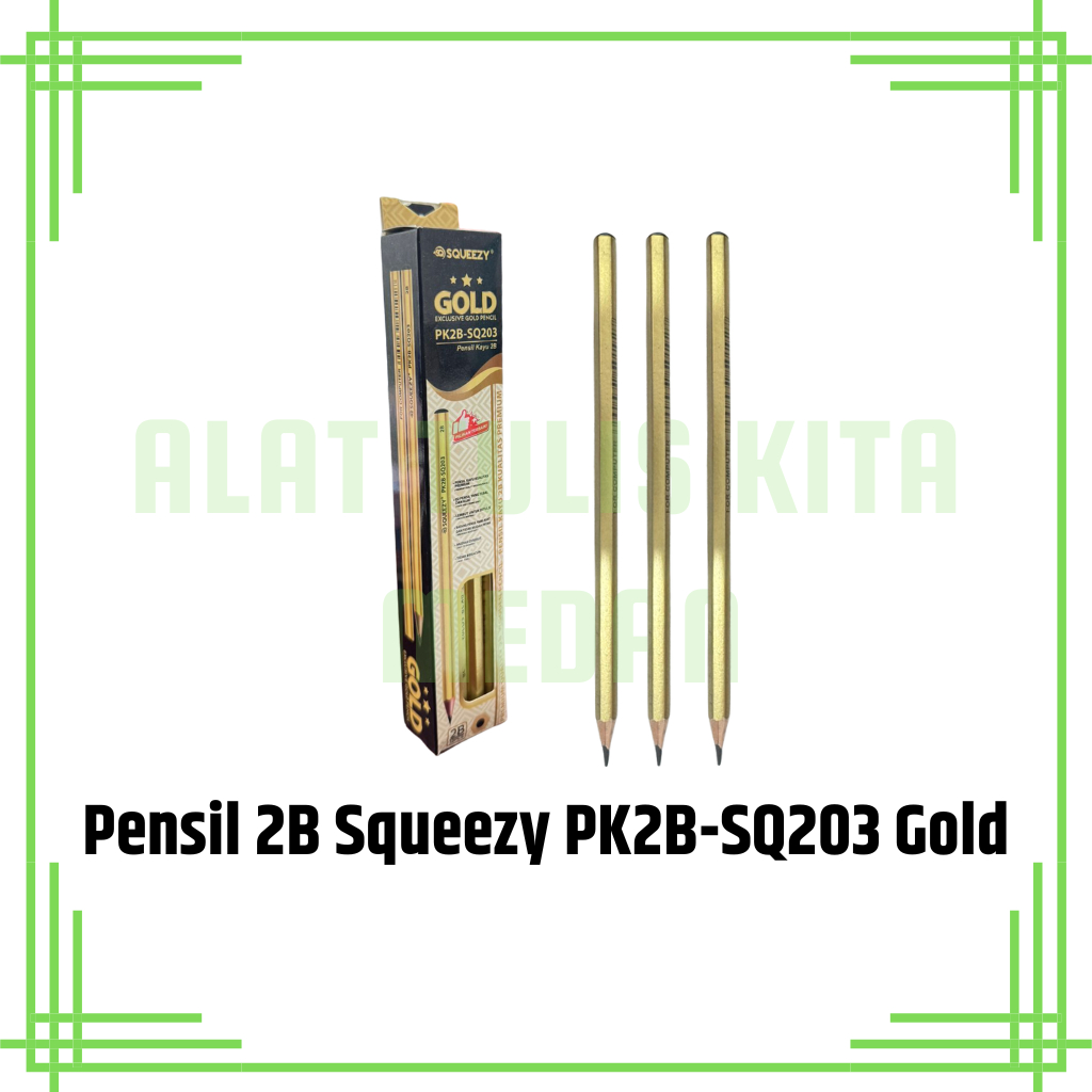 

(1 Kotak) Pensil Kayu 2B Squeezy SQ-203 Sudah Diraut / Pensil Ujian 2B Squeezy SQ-203 Sudah Diraut