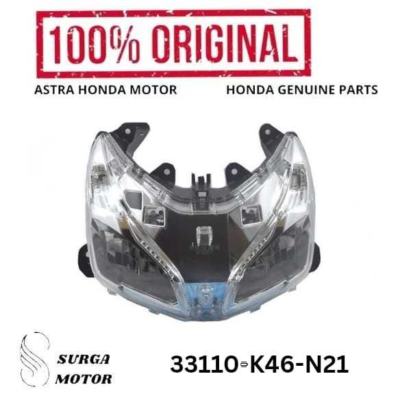 Lampu Depan (Reflektor) Motor  Vario 110 eSP 2015 2016 2017 2018 2019 Soket 3 33110K46N21 33110-K46-
