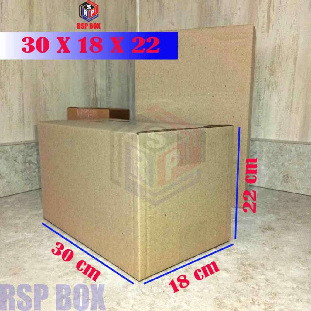 

Kardus packing ukuran 30x18x22 cm karton box packaging murah