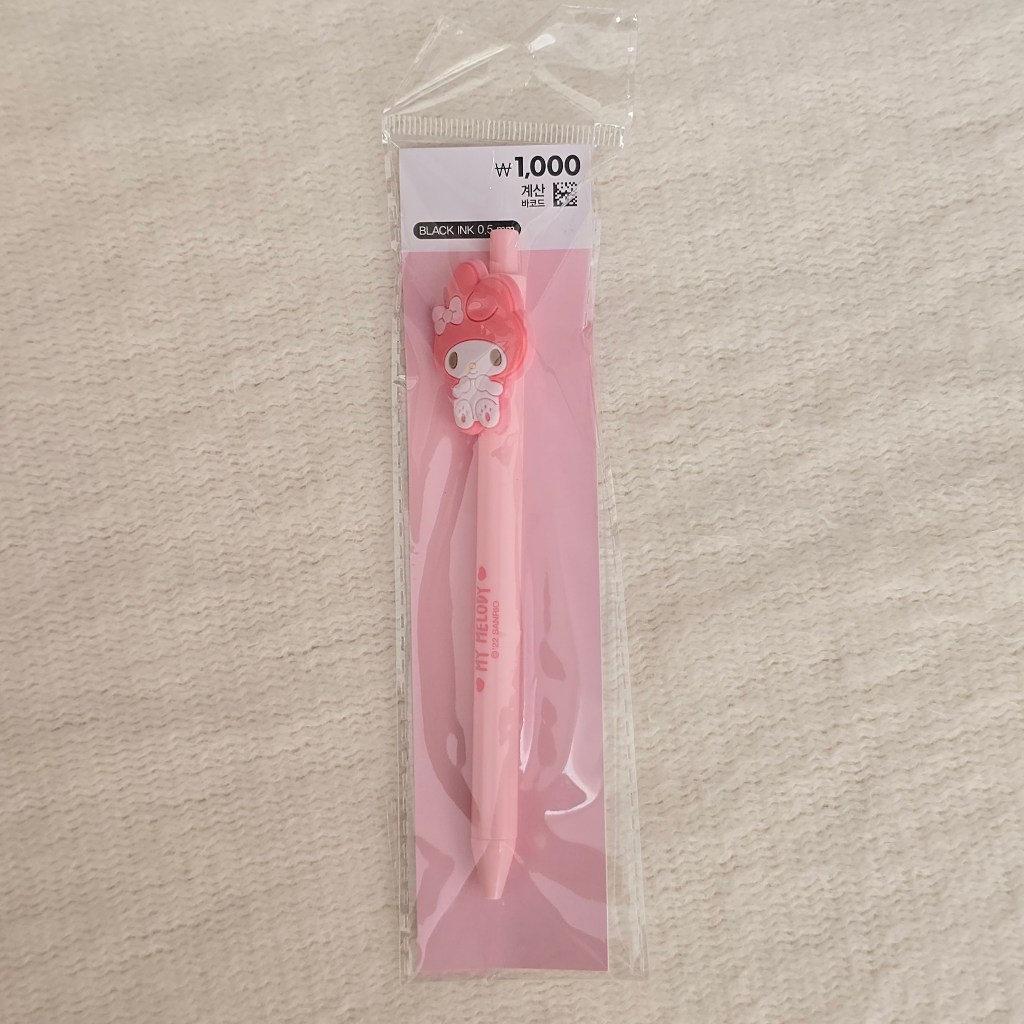 

Daiso Korea Sanrio My Melody Mascot Ballpoint Pen