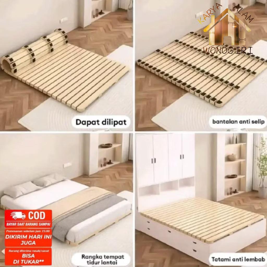 Dipan Kasur Lipat Kayu Tatakan Dipan Kasur Tempat Tidur Alas Kasur Tidur Minimalis  Dipan Kasur Mini