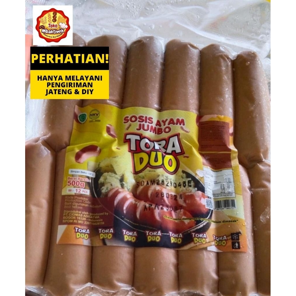 sosis ayam Tora duo 500 gram sosis ayam jumbo Tora duo 500 gram