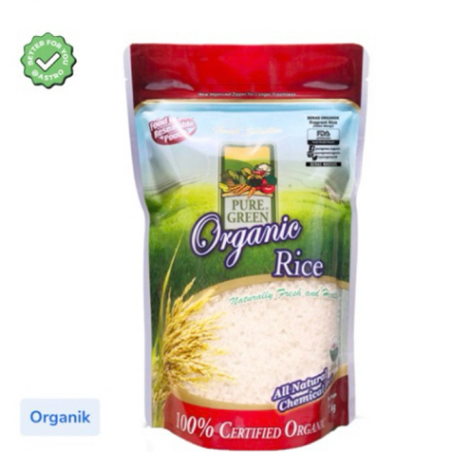 

Puregreen Beras Pulen Wangi Organik 1kg