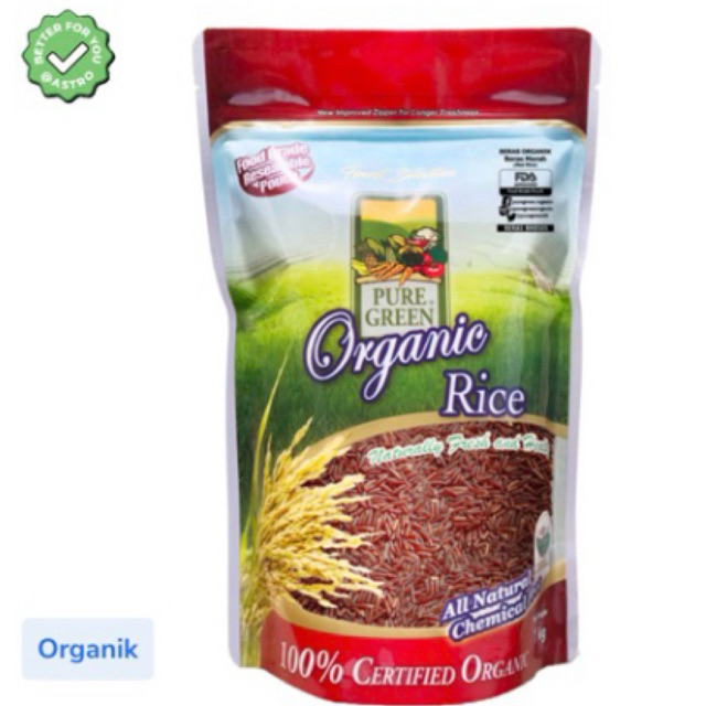 

Puregreen Beras Merah Organik 1kg