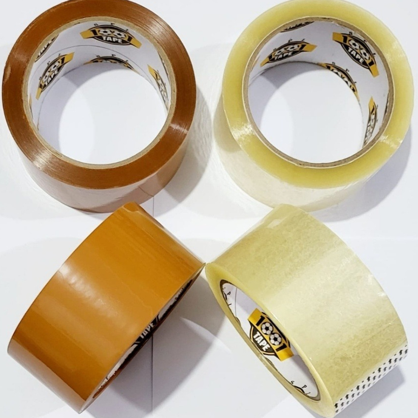 

Lakban Bening & Coklat SPL 1001 – Packaging Tape Kuat Serbaguna untuk Kardus & Packing