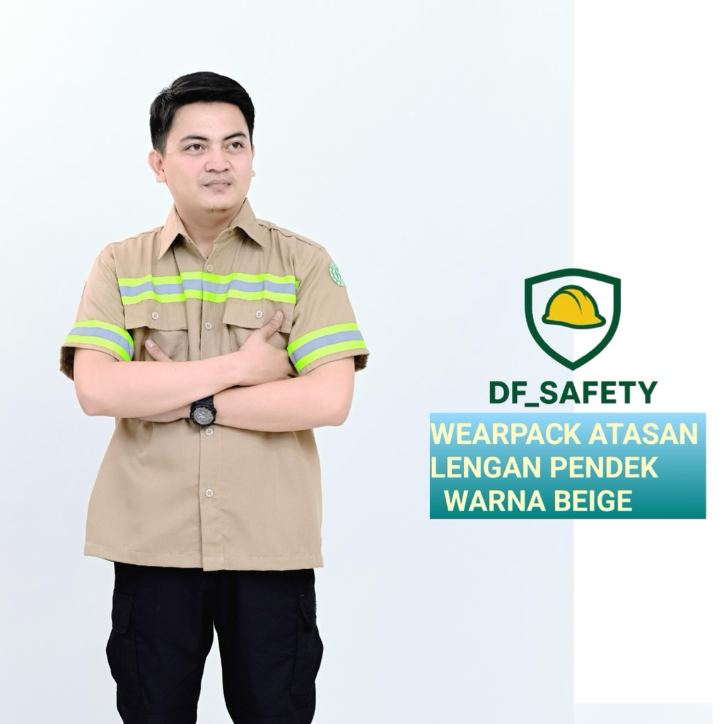 Kemeja safety lengan pendek baju safety lengan pendek seragam kerja lengan pendek
