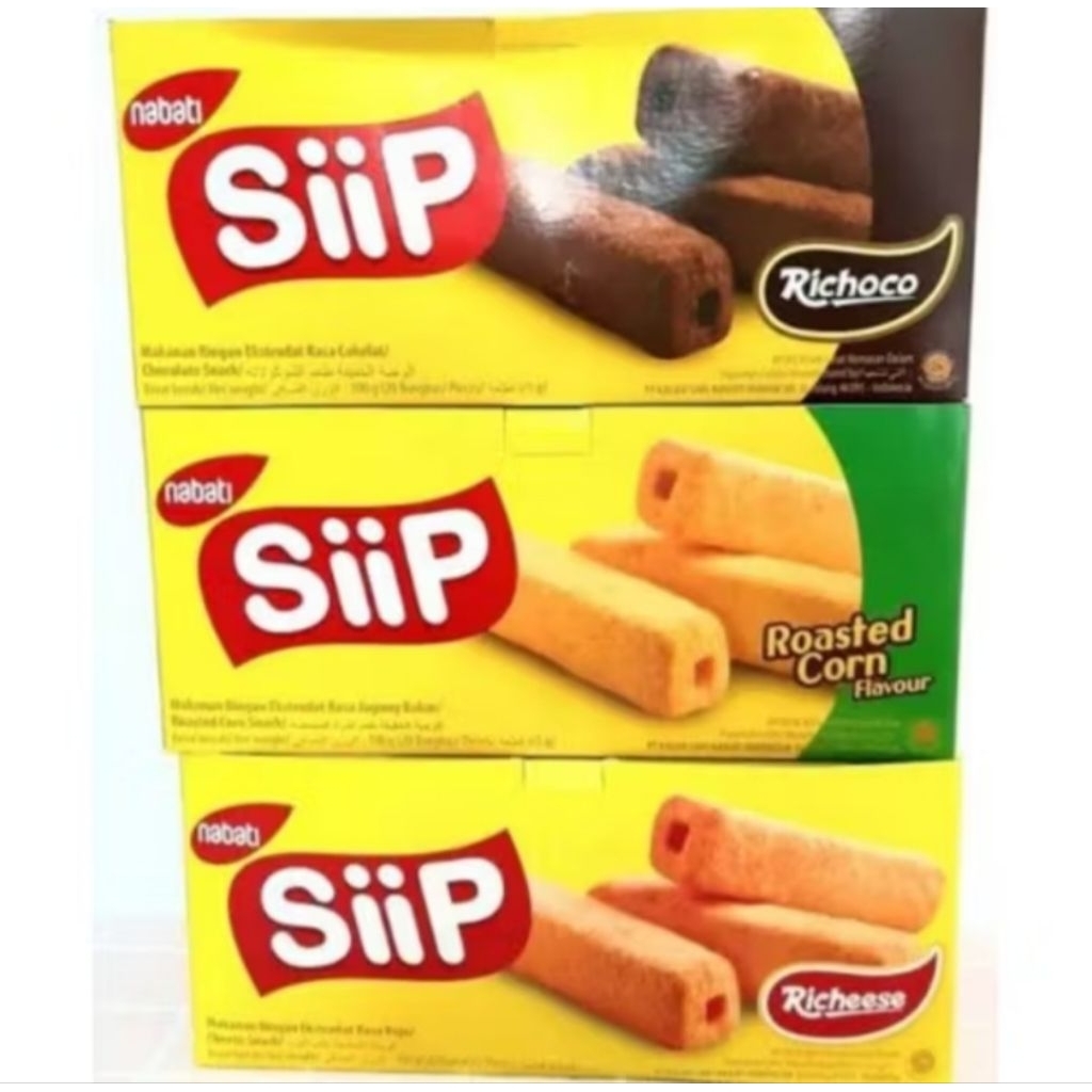 

Snack Stick NABATI SIIP (1 Box isi 20 Pcs x 5 Gr)