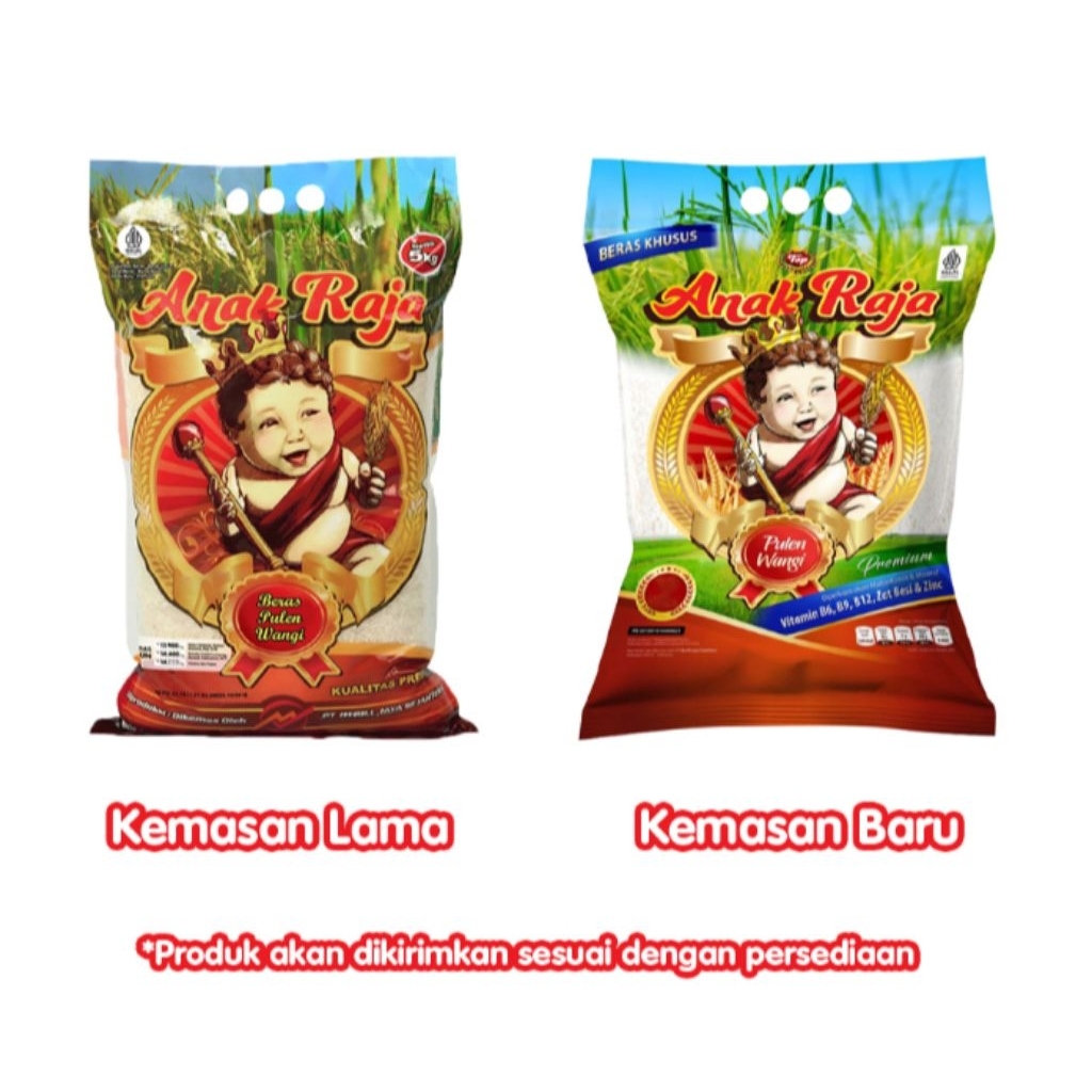 

Anak raja beras pandan wangi 5 kg premium pulen KEMASAN BARU