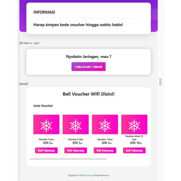 Login Page Mikrotik Dan Billing